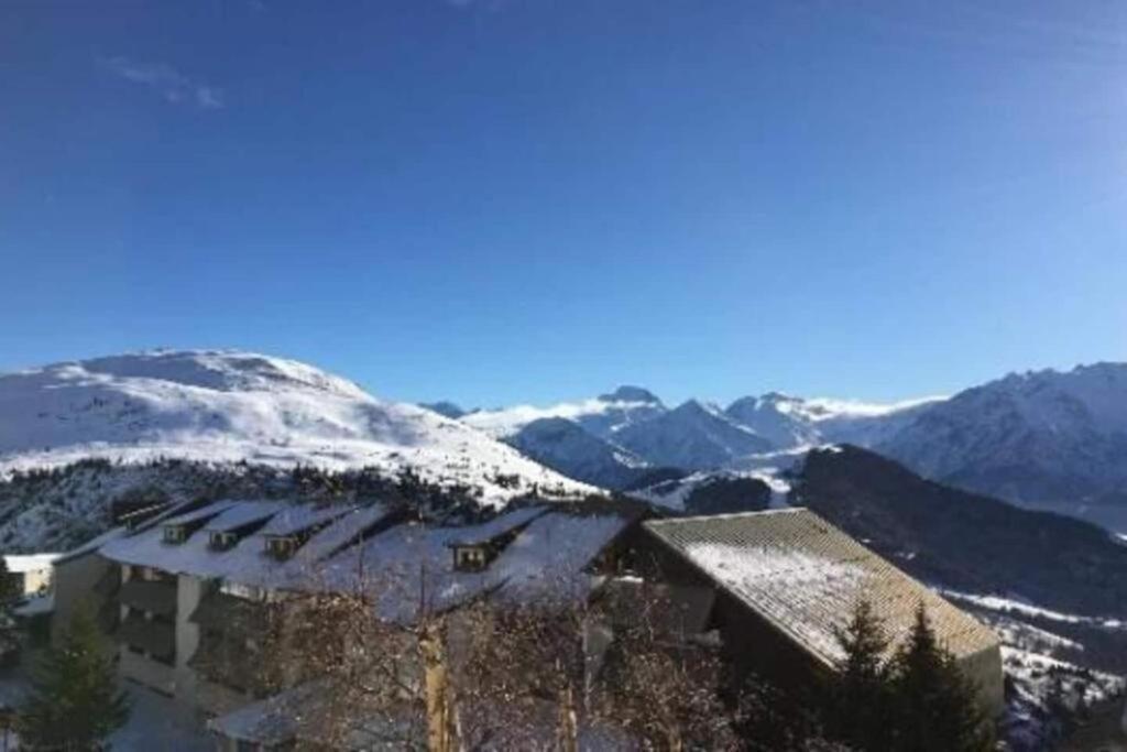Sunny Studio 25 M2 Mountain View Balcony In Alpe D Huez District Eclose ألب دويز المظهر الخارجي الصورة